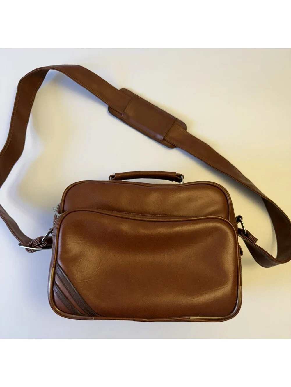 1970s Vintage Coast S-1 Tan Padded Camera Bag With Shoulder Strap